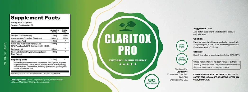 claritox pro label